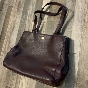 dagne dover purse with cup holder and laptop pouch. includes dust bag